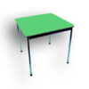 Mesa kinder 70x70x55 - formalita verde - estructura gris mercurio
