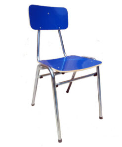 Silla casino - formalita azul - estructura gris mercurio