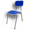 Silla kinder - formalita azul - estructura gris mercurio
