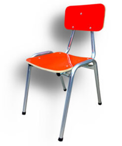 Silla kinder - formalita naranja - estructura gris mercurio